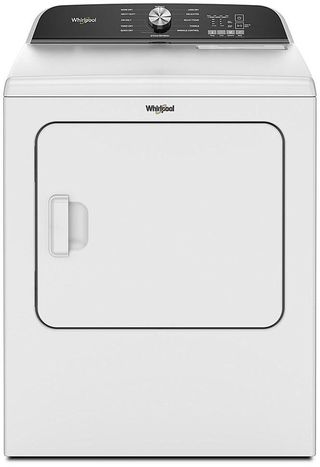 Whirlpool® 7.0 Cu. Ft. White Front Load Gas Dryer with Moisture Sensor
