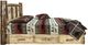 Montana Woodworks® Glacier Country Stained and Lacquered Twin Platform Storage Bed with Laser Engraved Bear Design-2