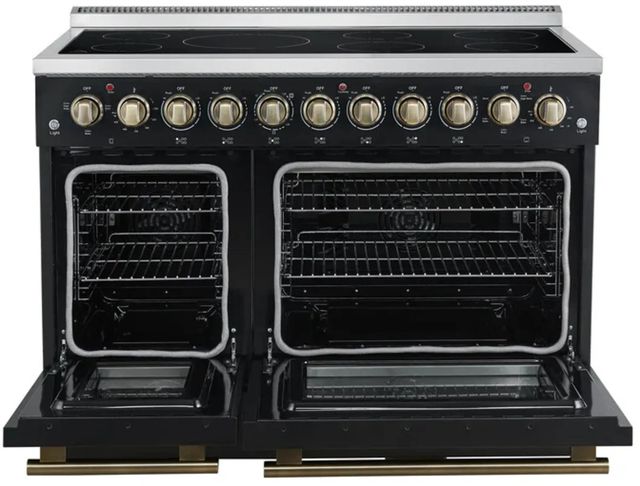 FORNO®  Paolo 48" Black Pro Style Electric Range-1