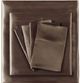 Olliix by Madison Park Essentials 6-Piece Chocolate Full Satin Wrinkle-Free Luxurious Sheet Set-1