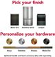 KitchenAid® 42" 24.2 Cu. Ft. Black Ore Built-In French Door Refrigerator-5
