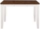 TEI Casanova Cinnamon Gathering Table with White Base-2