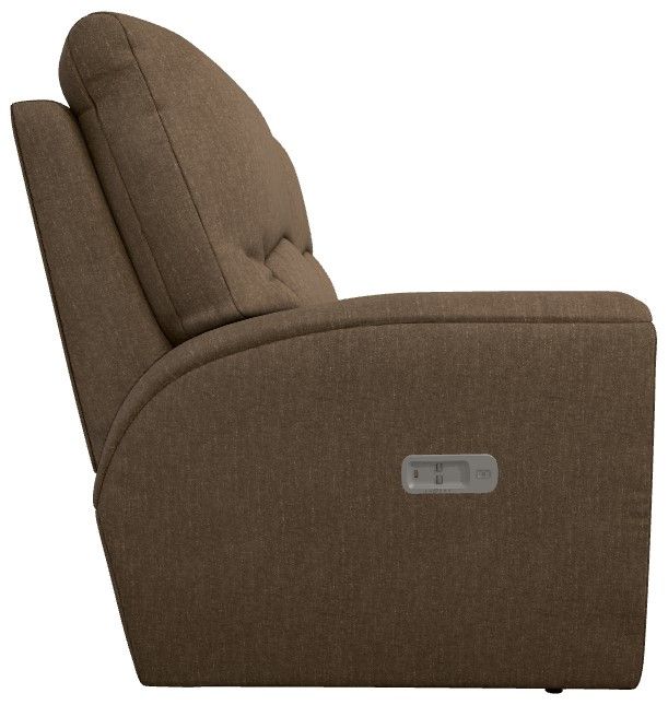 La-Z-Boy® Cassian Suede Power Reclining Loveseat with Headrest-3