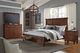aspenhome® Oxford Whiskey Brown California King Panel Storage Bed-1