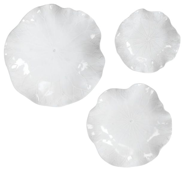 Uttermost® Abella 3-Piece White Wall Decor Set-0