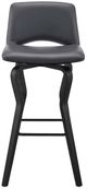 Armen Living Gerty Black/Gray 26" Swivel Bar Stool-1
