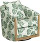 Crestview Collection Palmetto Green/White Accent Chair-0