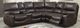 Porter International Designs Ramsey 6-Piece Brown Leather-Look Manual Reclining Sectional-0