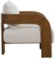 Uttermost® Rowan Ivory/Walnut Accent Chair-4