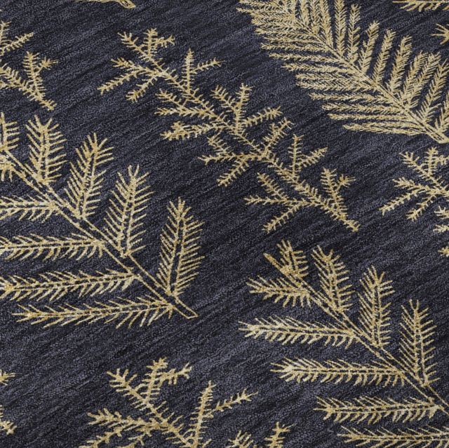 Dalyn™ Rug Company Merry & Bright MY21 Black/Gold 5'x8' Area Rug-1