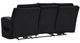 Signature Design by Ashley® Forest Lake Black Power Reclining Sofa with Adjustable Headrest-3