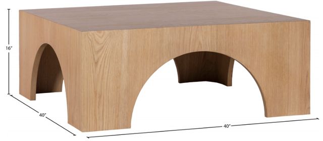 Meridian Furniture Arch Natural Oak Coffee Table-2