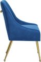 Zuo® Modern Madelaine Gold/Navy Blue Dining Chair-2