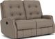 Flexsteel® Devon Brown Pewter Reclining Loveseat-0