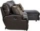 Catnapper® Como 3-Piece Chocolate Right Arm Facing Manual Reclining Sectional-4