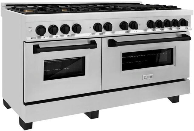 ZLINE Autograph Edition 60" Stainless Steel Pro-Style Dual Fuel Natural Gas Range-3