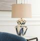 Uttermost® Oranda Off-White Table Lamp with Blue/Cream Base-1