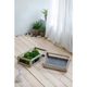 A & B Home 2-Piece Dark Gray/Weathered Brown Planter Set-4