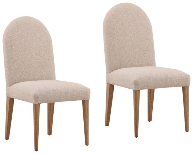 Dovetail Furniture Thema 2-Piece Natural/Sand Dining Chair Set-0