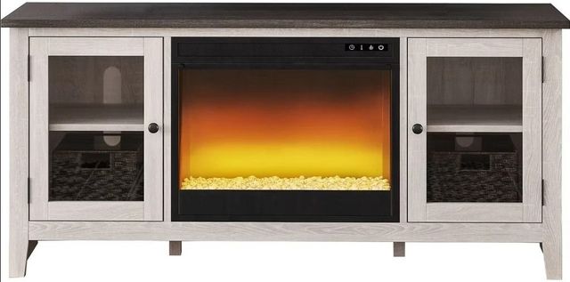 Signature Design by Ashley® Dorrinson Brown/Gray 60" TV Stand with Electric Fireplace-0