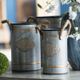 A & B Home 3-Piece Gunmetal Decorative Bucket Set-3