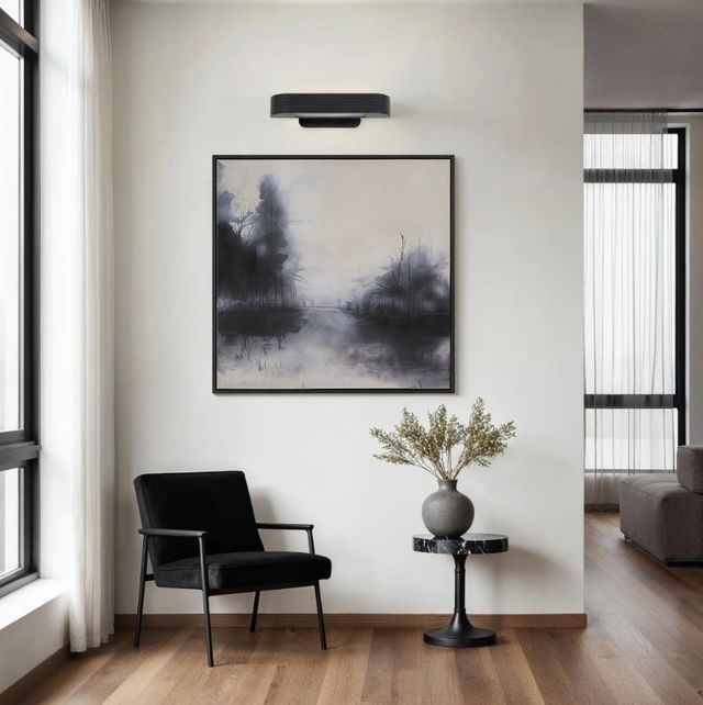 Renwil® Saba Matte Black Wall Sconce-1