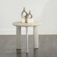 ACME Furniture Ingram Beige End Table with Light Gray Base-1