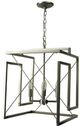 YHD Brush Nickel 4-Light Chandelier-2