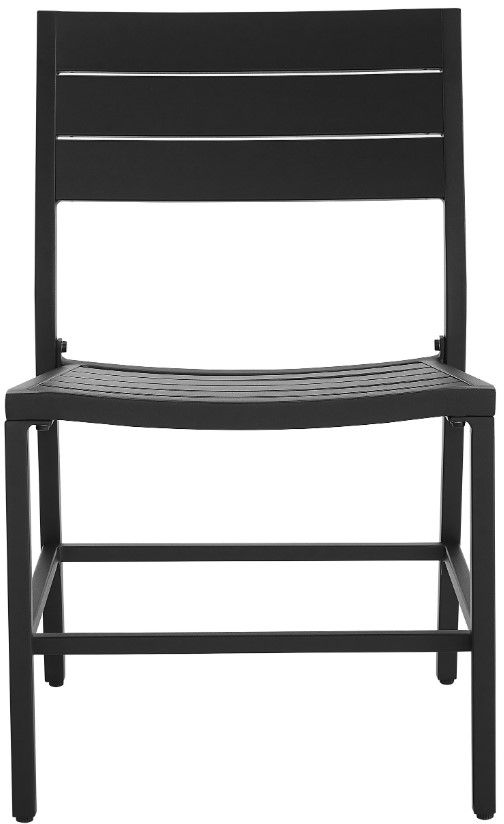 Linon Alora 2-Piece Black Aluminum Outdoor Dining Set-2
