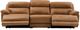 Steve Silver Co. Gatlin 3-Piece Brown Leather Dual-Power Reclining Sofa-4