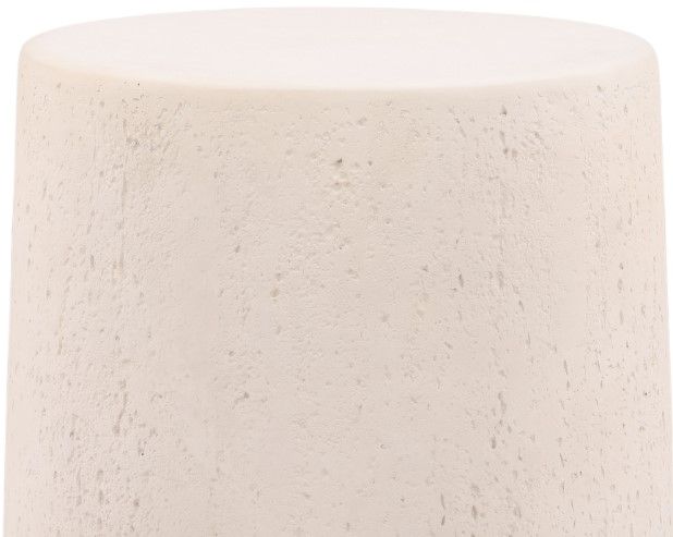 Dovetail Furniture Millstone Ivory Concrete Outdoor Side Table-1