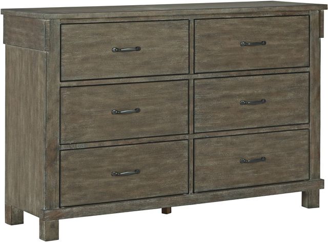 Signature Design by Ashley® Shamryn Grayish Brown Dresser and Mirror-3