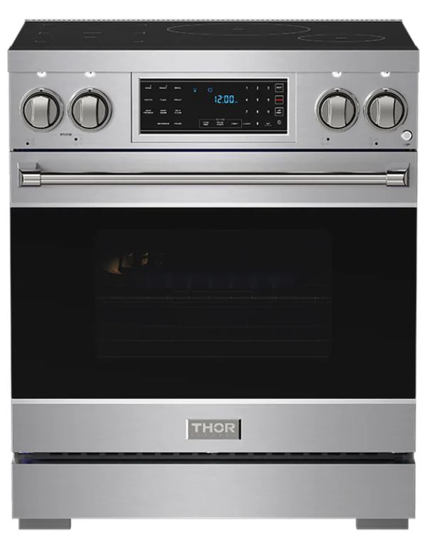 Thor Kitchen® Gordon Ramsay Collection 30" Stainless Steel Pro Style Induction Range with Tilt Panel Touch Control-0