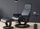 Stressless® by Ekornes® Customizable Consul Medium Manual Recliner and Ottoman with Classic Base-1