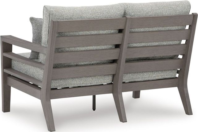 Signature Design by Ashley® Hillside Barn Gray/Brown Outdoor Loveseat with Cushion-2