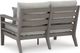 Signature Design by Ashley® Hillside Barn Gray/Brown Outdoor Loveseat with Cushion-2