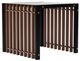 Caracole® Pinstripe Dark Smoked Bronze Glass Top End Table with Dark Chocolate Frame-0