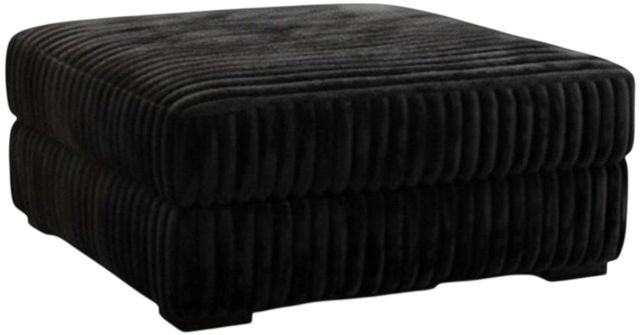 Albany Industries Mondo Black Ottoman-0