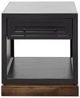 Legends Home Nora Seal Skin End Table with Whiskey Base-3