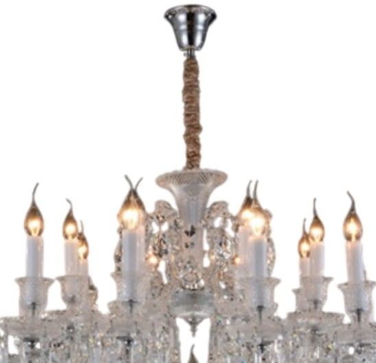 Michael Amini® Chambord Chrome/Clear 25-Light Chandelier-1