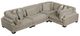 Homelegance® Traverse 4-Piece Taupe Modular Sectional-0