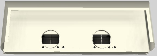 Vent-A-Hood® Designer Series 66" Biscuit Wall Mounted Range Hood-2