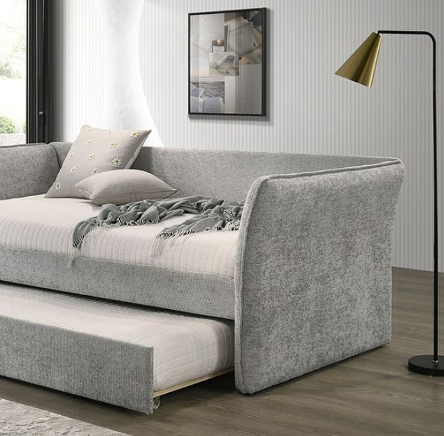 Furniture of America® Yuri Gray Twin Daybed with Trundle-2
