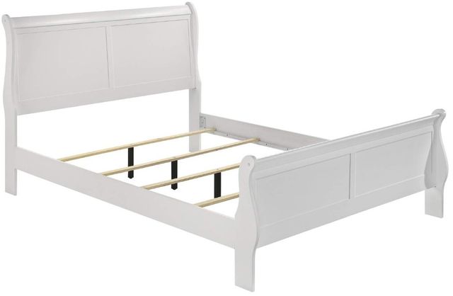 Crown Mark Louis Philip White Queen Sleigh Bed-2