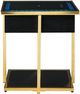 Signature Design by Ashley® Rexwell Black Accent Table with Gold Base-1