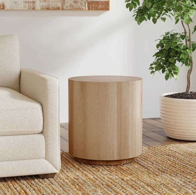 Classic Home Layne Natural Round End Table-1