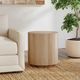 Classic Home Layne Natural Round End Table-1