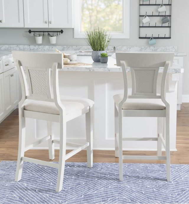 Linon Duncan White Counter Stool-1