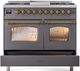 Ilve® Nostalgie II Series 40" Graphite Matte Pro Style Dual Fuel Range-4