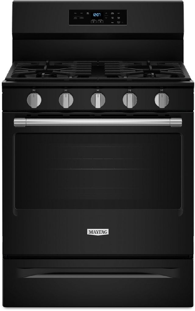 Maytag® 30" Black Freestanding Gas Range-0